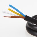 PVC-Lampenkabel Elektro-Kabel Stromkabel schwarz 3-adrig...
