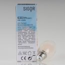 Sigor E14 LED Filament Kerzenlampe matt 5W = (50W) 630lm 2700K warmweiß dimmbar