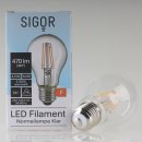 Sigor E27 LED Filament Leuchtmittel klar 4,5W=(40W)...