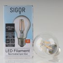 Sigor E27 LED Filament Leuchtmittel klar 4,5W=(40W)...