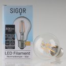 Sigor E27 LED Filament Leuchtmittel klar 7W=(60W)...