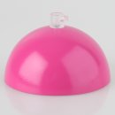 Lampen-Baldachin 50x100mm Metall pink mit Zugentlastung Kunststoff transparent