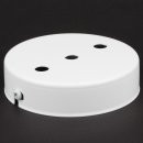 Lampen-Baldachin 100x25mm Metall weiß für 3...