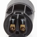 E14 Lampenfassung 85mm Kunststoff schwarz mit starren Metall-Winkel für Kronleuchter/Lüster