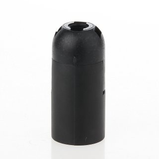 E14 Lampenfassung Thermoplast/Kunststoff schwarz mit Glattmantel 2-teilig M10x1 IG