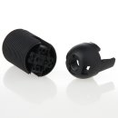 E14 Lampenfassung Thermoplast/Kunststoff schwarz mit Gewindemantel 2-teilig M10x1 IG