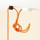 Lampen Distanz-Aufhänger Affenschaukel Kabelhalter 30x25mm Kunststoff braun