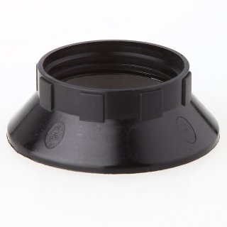E14 Schraubring Thermoplast/Kunststoff schwarz 43x15mm für Kunststoff Fassung