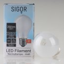 Sigor E27 LED Filament Leuchtmittel matt 2,5W=(25W)...