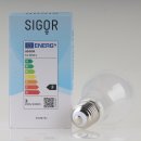 Sigor E27 LED Filament Leuchtmittel matt 2,5W=(25W) 220-240V 250 lm 2700K warmweiß dimmbar