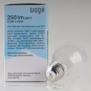 Sigor E27 LED Filament Leuchtmittel matt 2,5W=(25W) 220-240V 250 lm 2700K warmweiß dimmbar