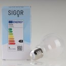 Sigor E27 LED Filament Leuchtmittel matt 4,5W=(40W) 220-240V 470 lm 2700K  warmweiß dimmbar