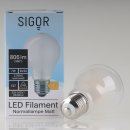 Sigor E27 LED Filament Leuchtmittel matt 7W=(60W)...