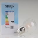 Sigor E27 LED Filament Leuchtmittel matt 7W=(60W) 220-240V 806 lm 2700K warmweiß dimmbar