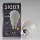 Sigor E27 LED Filament Leuchtmittel opal 9W=(75W)...