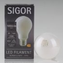 Sigor E27 LED Filament Leuchtmittel opal 9W=(75W)...